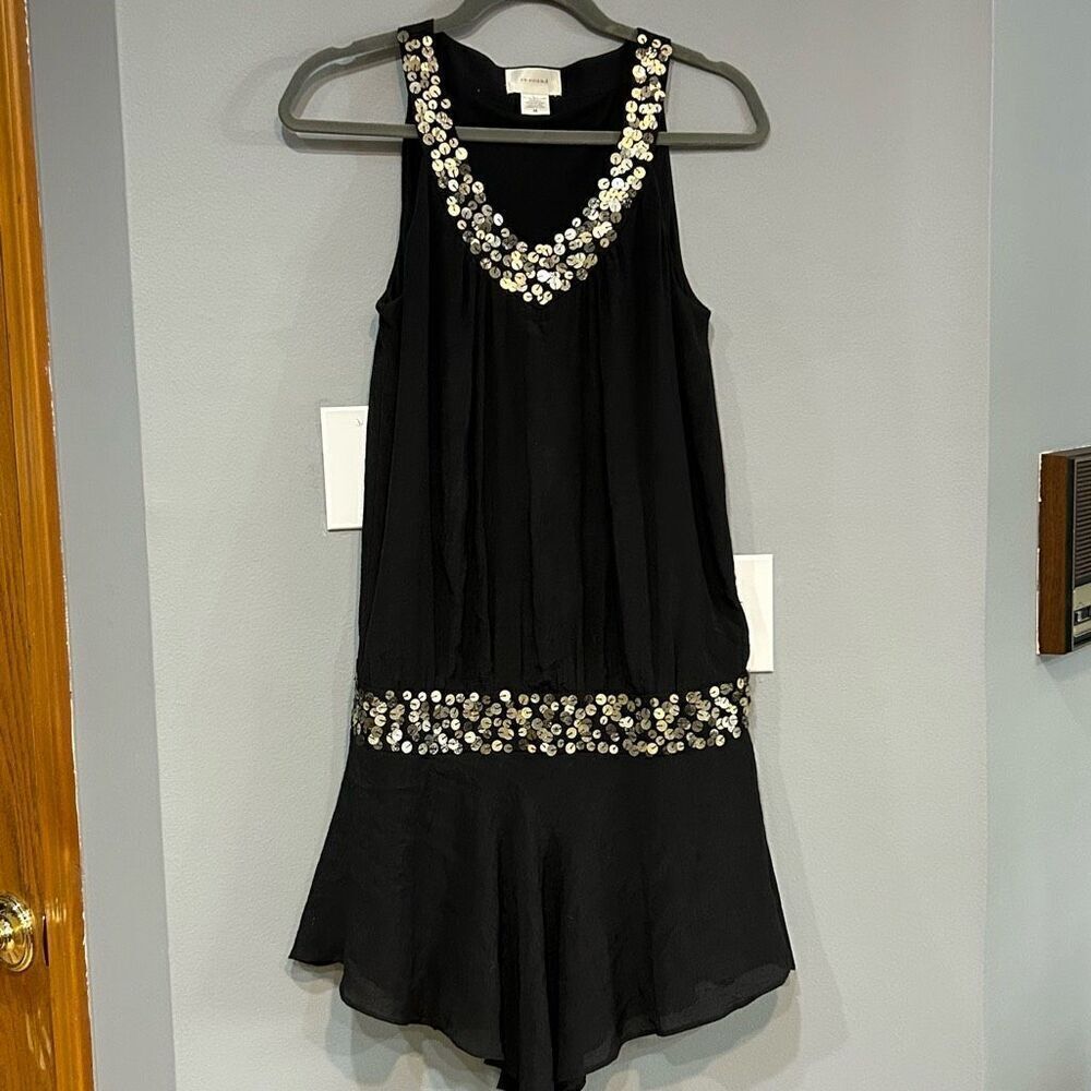 Re:Sound‎ black sequin tank dress size M